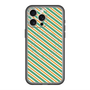 スリムプロテクションプレミアムケース with MagSafe［ Small Stripe - Green × Orange ］