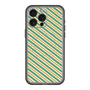 スリムプロテクションプレミアムケース with MagSafe［ Small Stripe - Green × Orange ］
