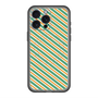 スリムプロテクションプレミアムケース with MagSafe［ Small Stripe - Green × Orange ］