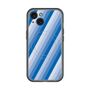 スリムプロテクションプレミアムケース with MagSafe［ Middle Stripe - Blue ］