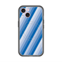 スリムプロテクションプレミアムケース with MagSafe［ Middle Stripe - Blue ］