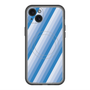 スリムプロテクションプレミアムケース with MagSafe［ Middle Stripe - Blue ］