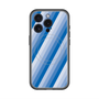 スリムプロテクションプレミアムケース with MagSafe［ Middle Stripe - Blue ］