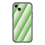 スリムプロテクションプレミアムケース with MagSafe［ Middle Stripe - Green ］