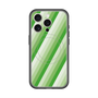 スリムプロテクションプレミアムケース with MagSafe［ Middle Stripe - Green ］