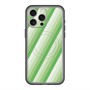 スリムプロテクションプレミアムケース with MagSafe［ Middle Stripe - Green ］