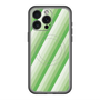 スリムプロテクションプレミアムケース with MagSafe［ Middle Stripe - Green ］