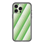 スリムプロテクションプレミアムケース with MagSafe［ Middle Stripe - Green ］