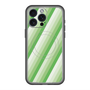 スリムプロテクションプレミアムケース with MagSafe［ Middle Stripe - Green ］