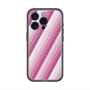 スリムプロテクションプレミアムケース with MagSafe［ Middle Stripe - Pink ］