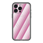 スリムプロテクションプレミアムケース with MagSafe［ Middle Stripe - Pink ］