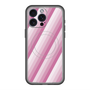 スリムプロテクションプレミアムケース with MagSafe［ Middle Stripe - Pink ］