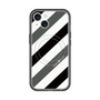 スリムプロテクションプレミアムケース with MagSafe［ Big Stripe - Black × Gray ］