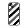 スリムプロテクションプレミアムケース with MagSafe［ Big Stripe - Black × Gray ］