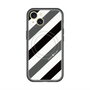 スリムプロテクションプレミアムケース with MagSafe［ Big Stripe - Black × Gray ］