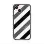 スリムプロテクションプレミアムケース with MagSafe［ Big Stripe - Black × Gray ］