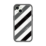 スリムプロテクションプレミアムケース with MagSafe［ Big Stripe - Black × Gray ］