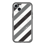 スリムプロテクションプレミアムケース with MagSafe［ Big Stripe - Black × Gray ］