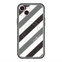 スリムプロテクションプレミアムケース with MagSafe［ Big Stripe - Black × Gray ］