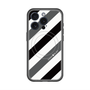 スリムプロテクションプレミアムケース with MagSafe［ Big Stripe - Black × Gray ］