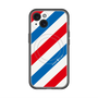 スリムプロテクションプレミアムケース with MagSafe［ Big Stripe - Red × Blue ］