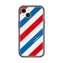 スリムプロテクションプレミアムケース with MagSafe［ Big Stripe - Red × Blue ］