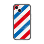 スリムプロテクションプレミアムケース with MagSafe［ Big Stripe - Red × Blue ］