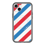 スリムプロテクションプレミアムケース with MagSafe［ Big Stripe - Red × Blue ］