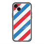 スリムプロテクションプレミアムケース with MagSafe［ Big Stripe - Red × Blue ］