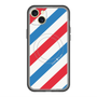 スリムプロテクションプレミアムケース with MagSafe［ Big Stripe - Red × Blue ］