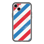 スリムプロテクションプレミアムケース with MagSafe［ Big Stripe - Red × Blue ］
