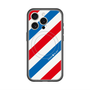 スリムプロテクションプレミアムケース with MagSafe［ Big Stripe - Red × Blue ］