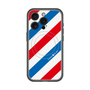 スリムプロテクションプレミアムケース with MagSafe［ Big Stripe - Red × Blue ］