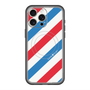 スリムプロテクションプレミアムケース with MagSafe［ Big Stripe - Red × Blue ］