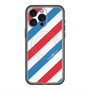 スリムプロテクションプレミアムケース with MagSafe［ Big Stripe - Red × Blue ］