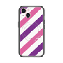 スリムプロテクションプレミアムケース with MagSafe［ Big Stripe - Purple × Pink ］