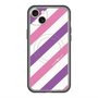 スリムプロテクションプレミアムケース with MagSafe［ Big Stripe - Purple × Pink ］