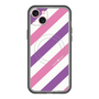 スリムプロテクションプレミアムケース with MagSafe［ Big Stripe - Purple × Pink ］
