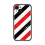 スリムプロテクションプレミアムケース with MagSafe［ Big Stripe - Red × Black ］
