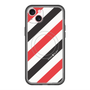 スリムプロテクションプレミアムケース with MagSafe［ Big Stripe - Red × Black ］
