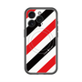 スリムプロテクションプレミアムケース with MagSafe［ Big Stripe - Red × Black ］