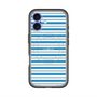スリムプロテクションプレミアムケース with MagSafe［ Small Border - Blue ］
