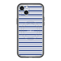 スリムプロテクションプレミアムケース with MagSafe［ Small Border - Navy ］