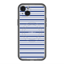 スリムプロテクションプレミアムケース with MagSafe［ Small Border - Navy ］