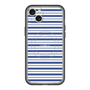 スリムプロテクションプレミアムケース with MagSafe［ Small Border - Navy ］