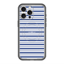 スリムプロテクションプレミアムケース with MagSafe［ Small Border - Navy ］