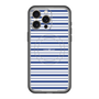 スリムプロテクションプレミアムケース with MagSafe［ Small Border - Navy ］