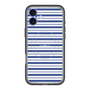 スリムプロテクションプレミアムケース with MagSafe［ Small Border - Navy ］