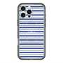スリムプロテクションプレミアムケース with MagSafe［ Small Border - Navy ］
