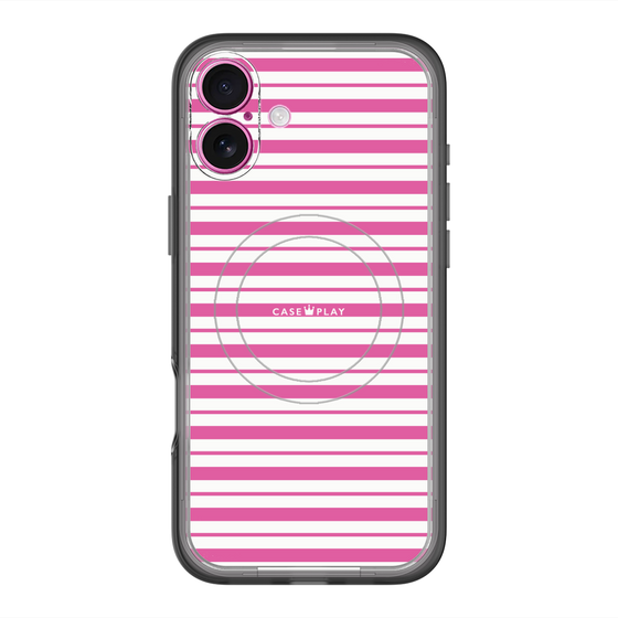 スリムプロテクションプレミアムケース with MagSafe［ Small Border - Pink ］